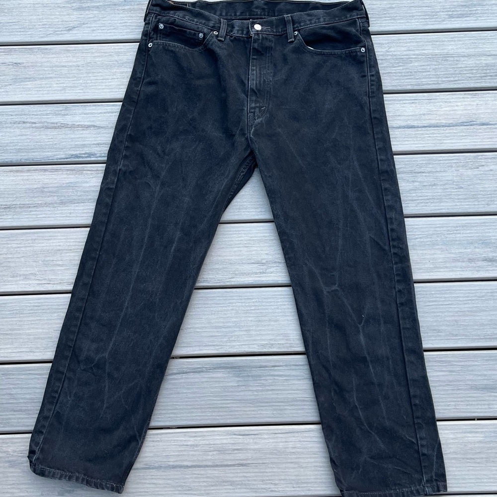 Levi’s Strauss & Co; Original Riveted; Grey/Black; Straight Leg; Men’s 38W/30L